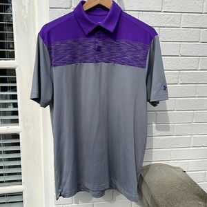 Men’s Under Armour Heat Gear, loose fit, short sleeve polo.